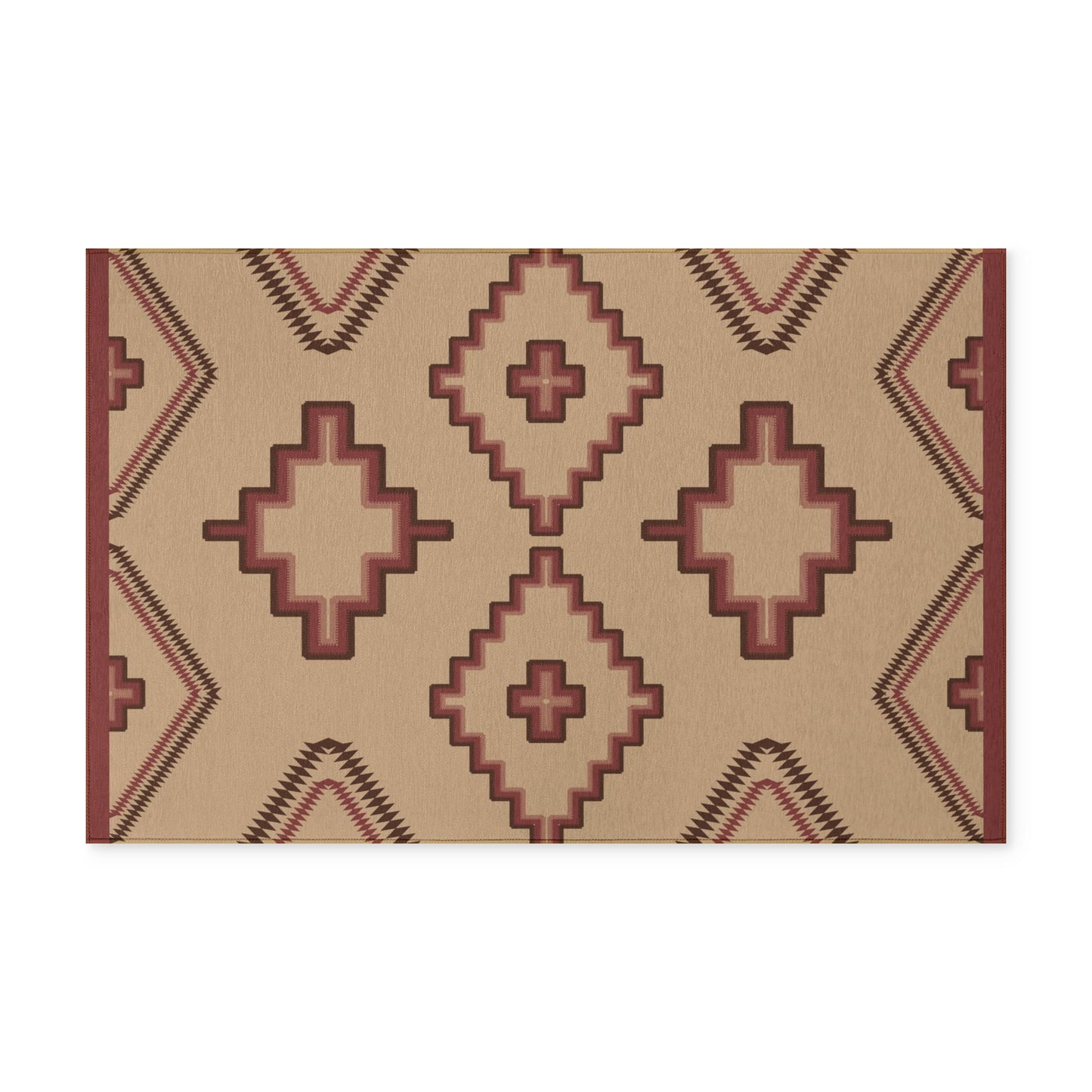 Southwestern Washable Rug - Geometric Aztec Entry/Doormat