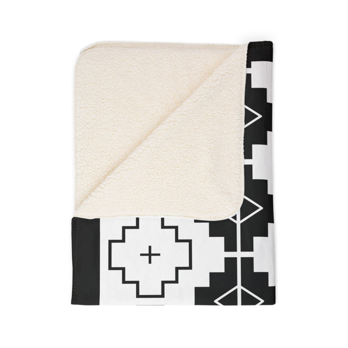 Sherpa Blanket — Black & White TERLINGUA Throw
