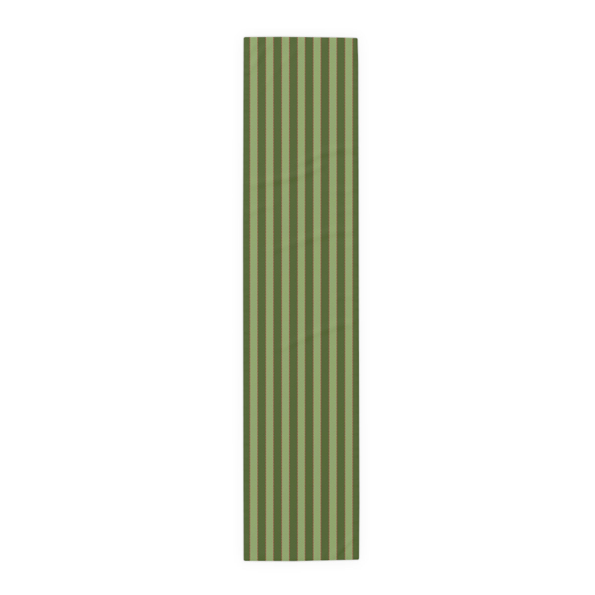 Olive Green, Sage Green+ Red Stripe Table Runner