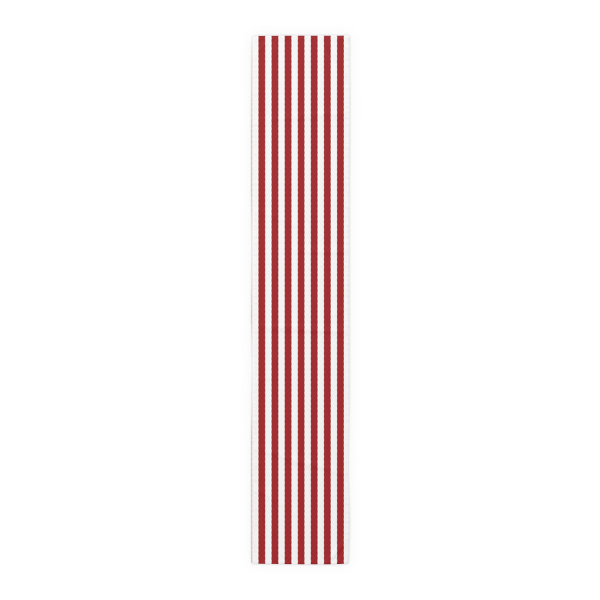 Red, White + Blush Stripe Table Runner