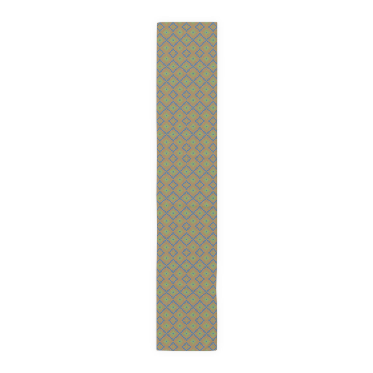 Tan, Blue & Green Southwest Table Runner