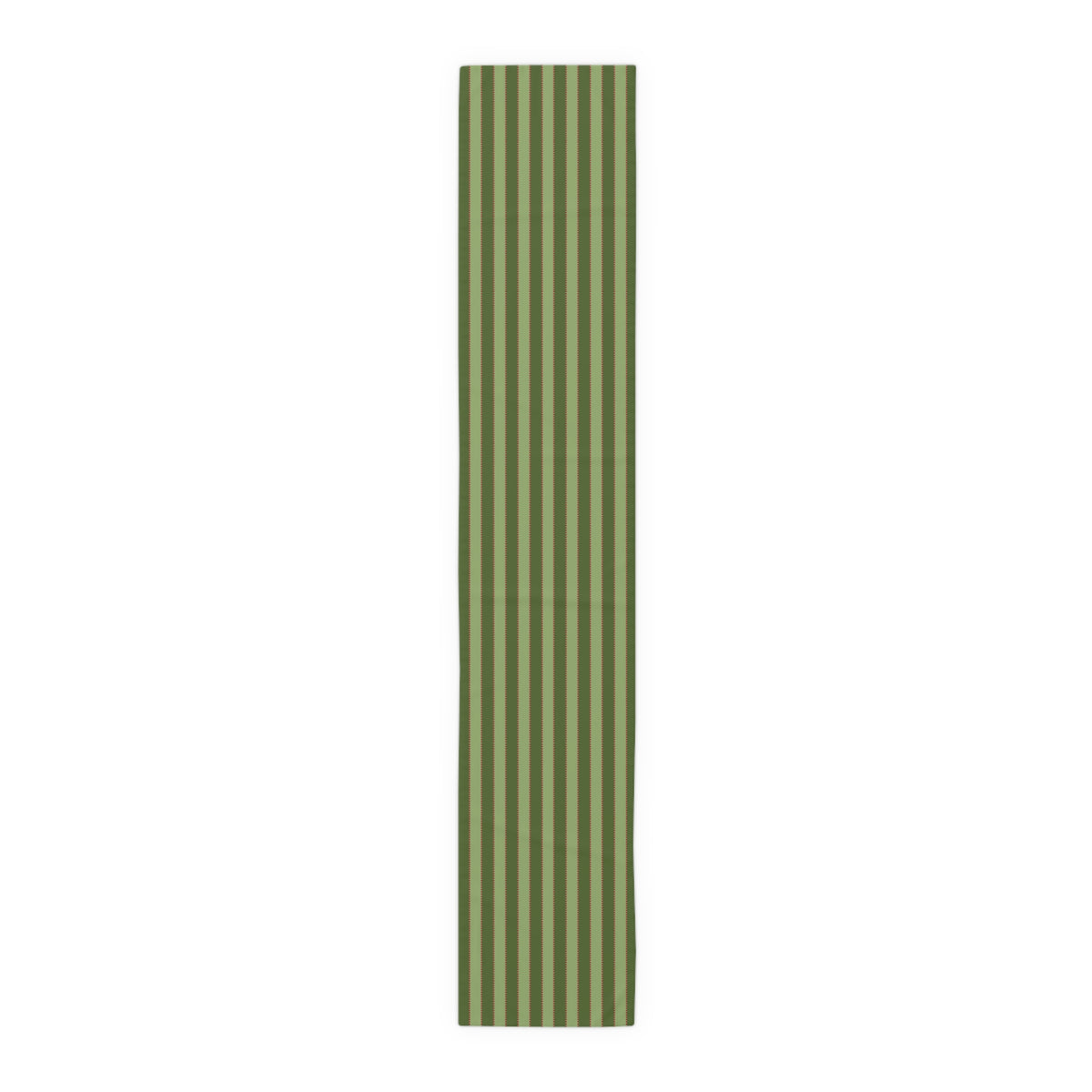 Olive Green, Sage Green+ Red Stripe Table Runner