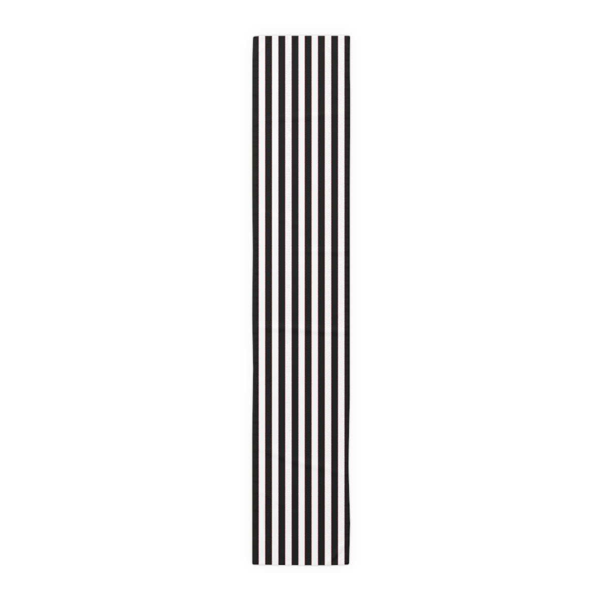 Black, White + Red Stripe Table Runner