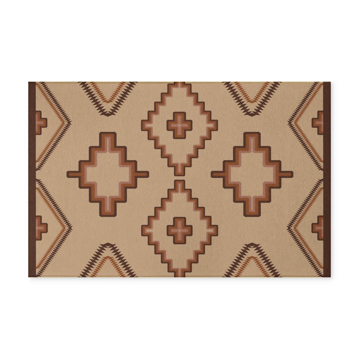 Copy of Southwestern Washable Rug — Geometric Tribal Pattern Indoor Accent Mat