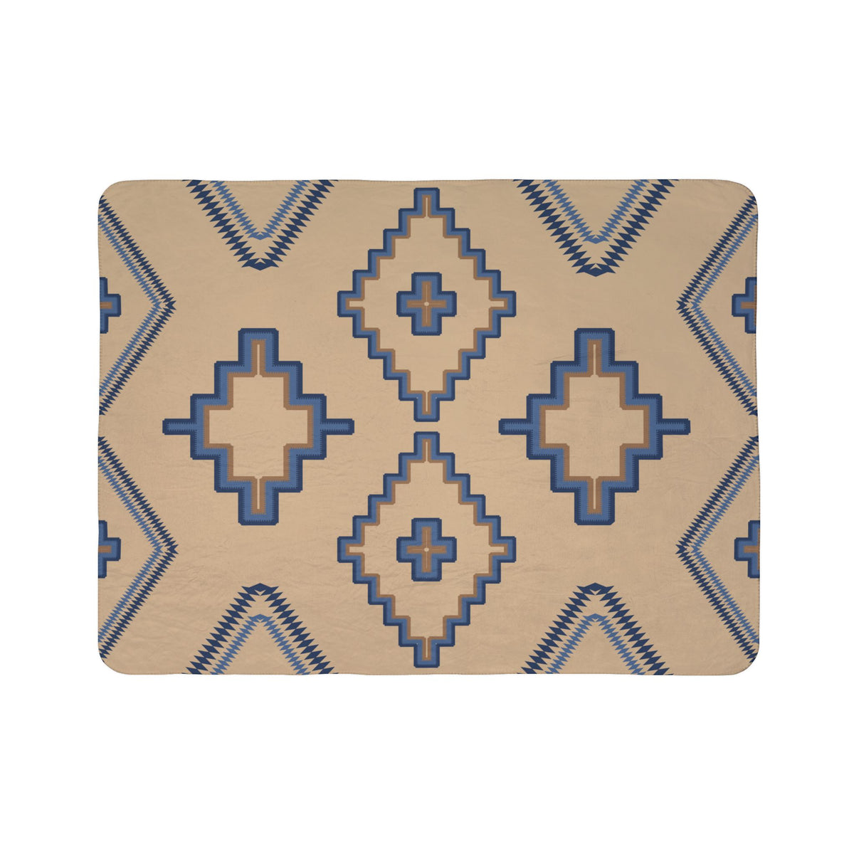 ALPINE BLUES - Sherpa Blanket — Cozy Fleece Throw