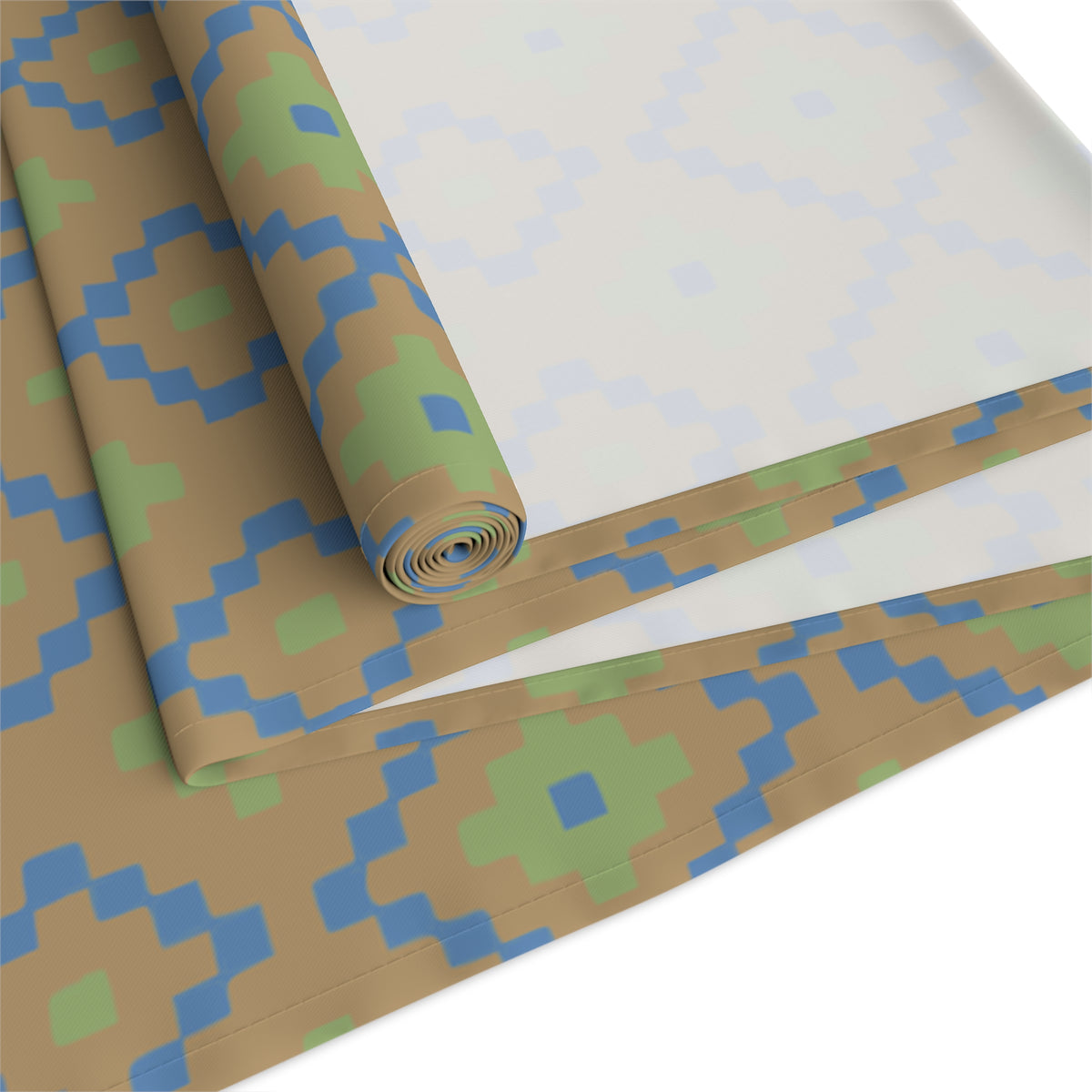 Tan, Blue & Green Southwest Table Runner
