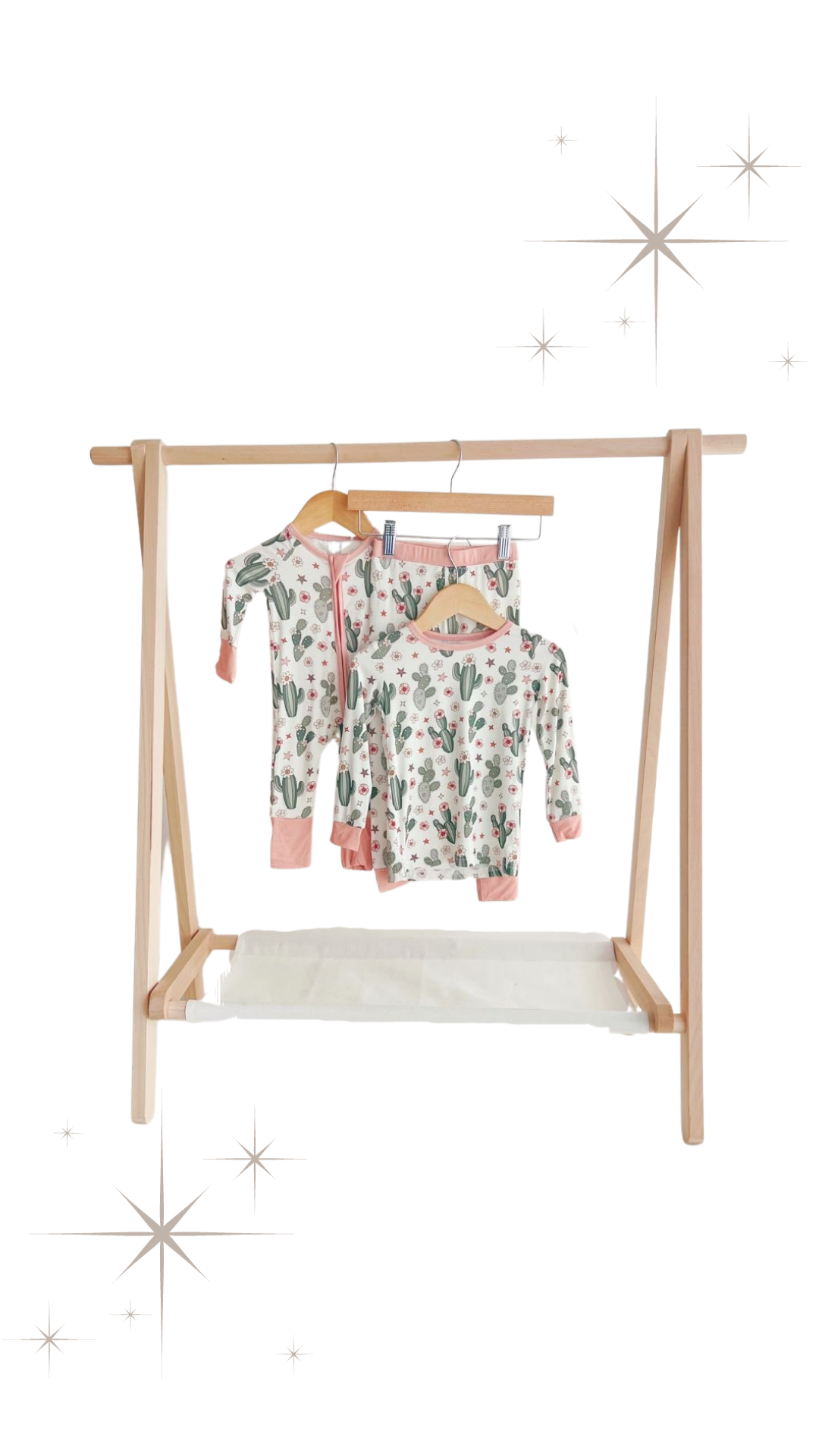 Pink Prickly Pears + Cactus Bamboo Romper-- Pink