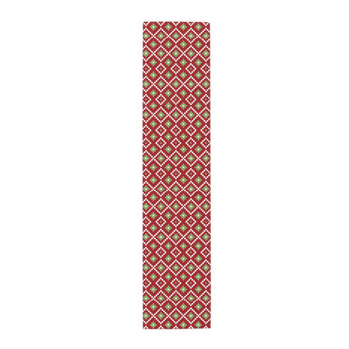 Red, Green & White Southwest Table Runner
