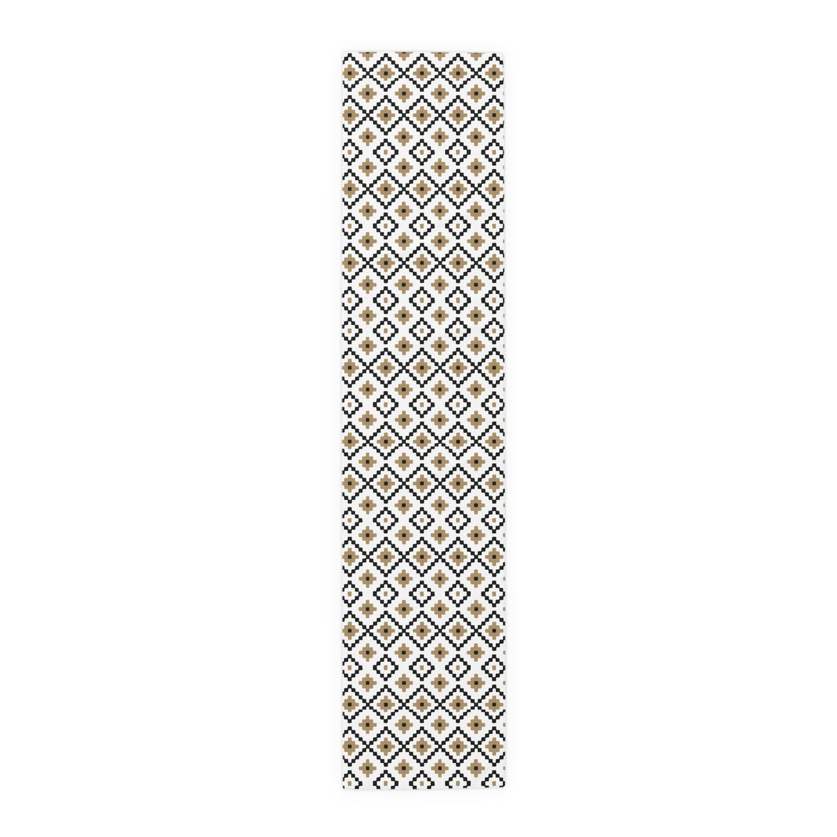 White, Black + Tan Southwest Table Runner
