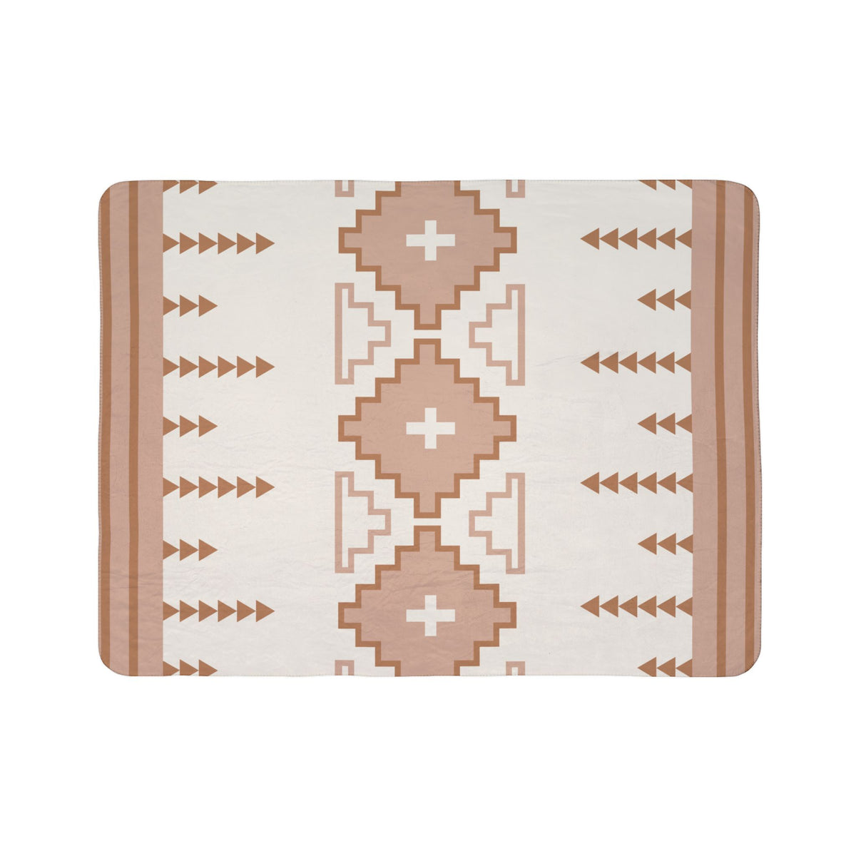 TERRACOTTA + RUST MARFA Sherpa Blanket – Cozy Fleece Throw