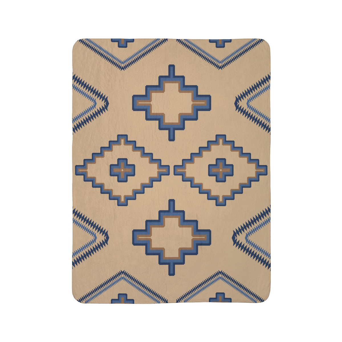 ALPINE BLUES - Sherpa Blanket — Cozy Fleece Throw
