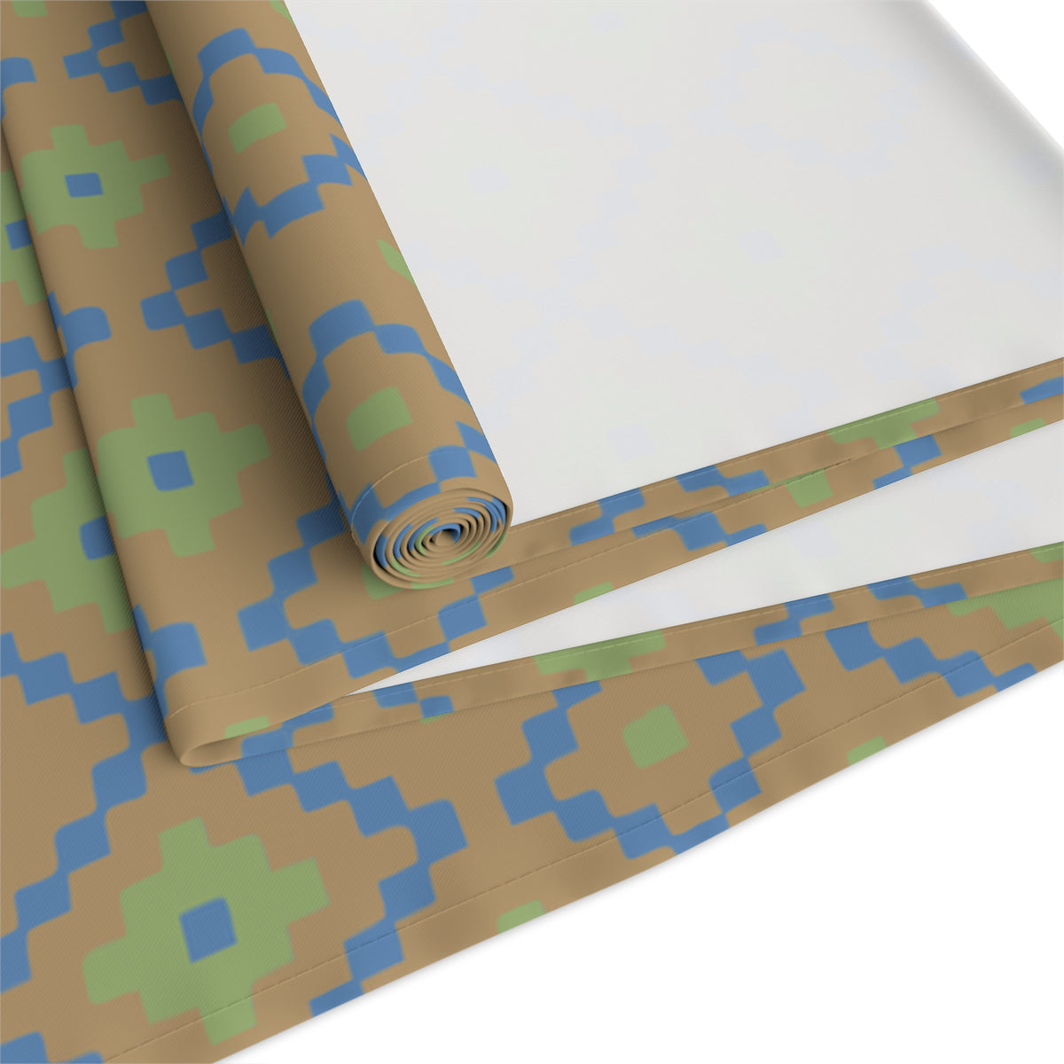 Tan, Blue & Green Southwest Table Runner