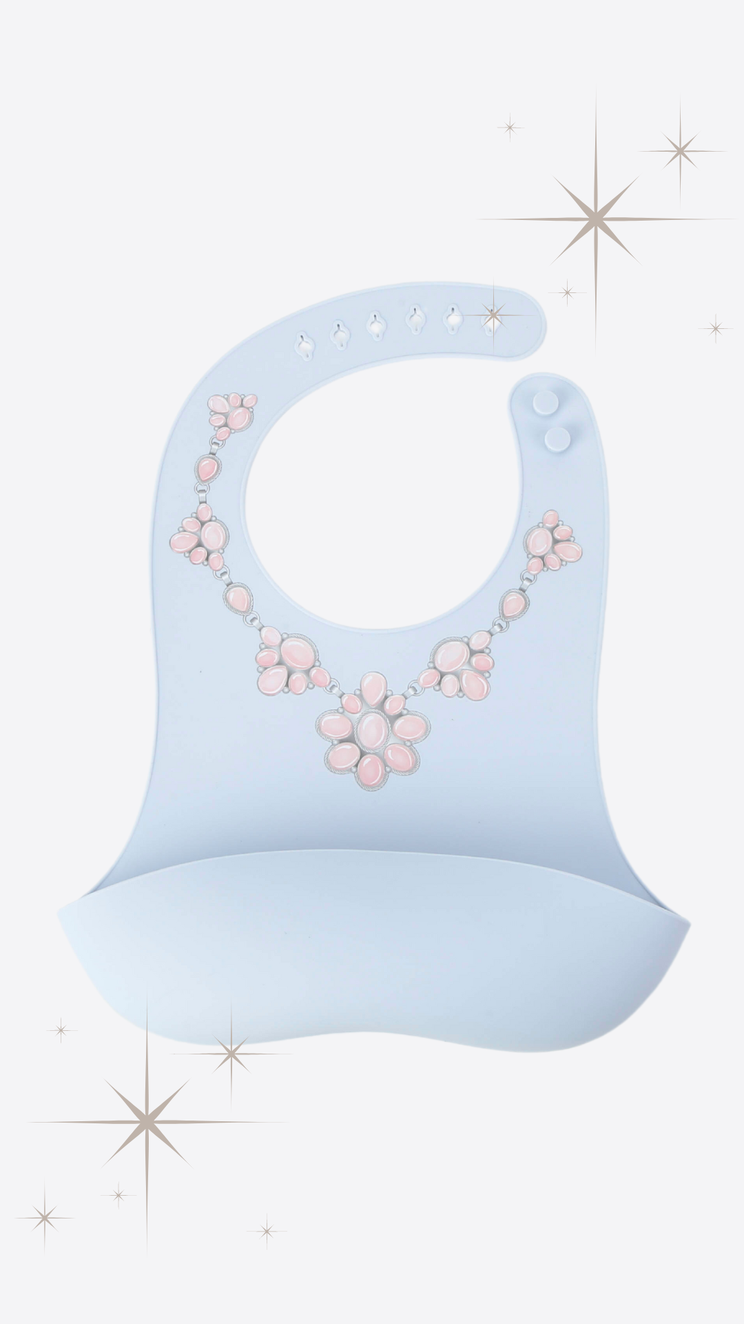 PRE-ORDER CLUSTER WITH BLUE BIB - PRECIOUS TURQUOISE BIBS