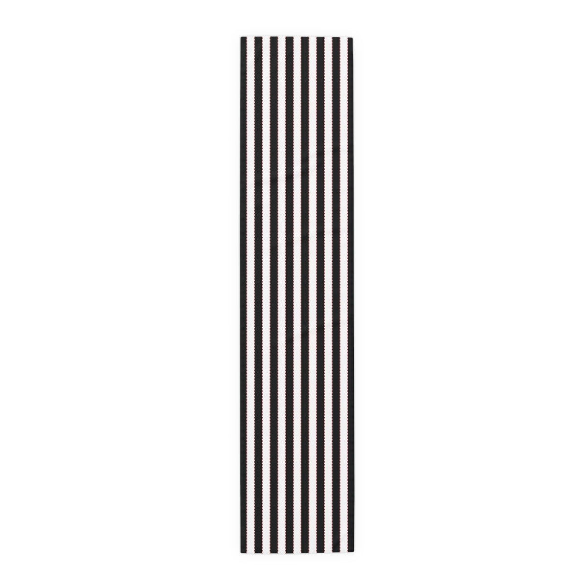 Black, White + Red Stripe Table Runner