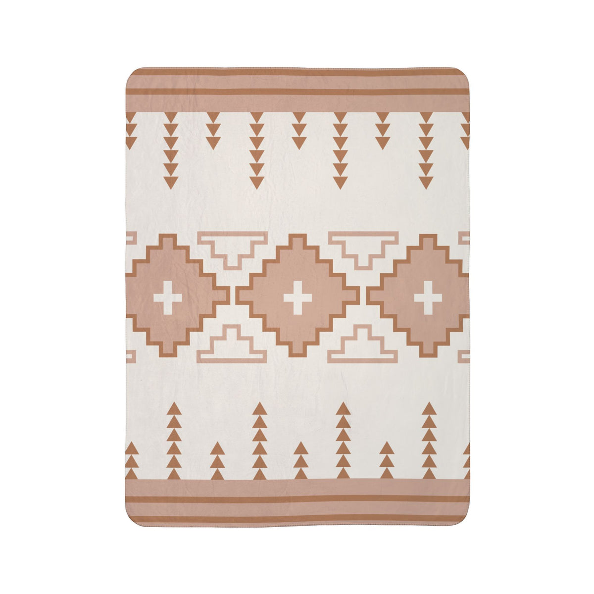 TERRACOTTA + RUST MARFA Sherpa Blanket – Cozy Fleece Throw