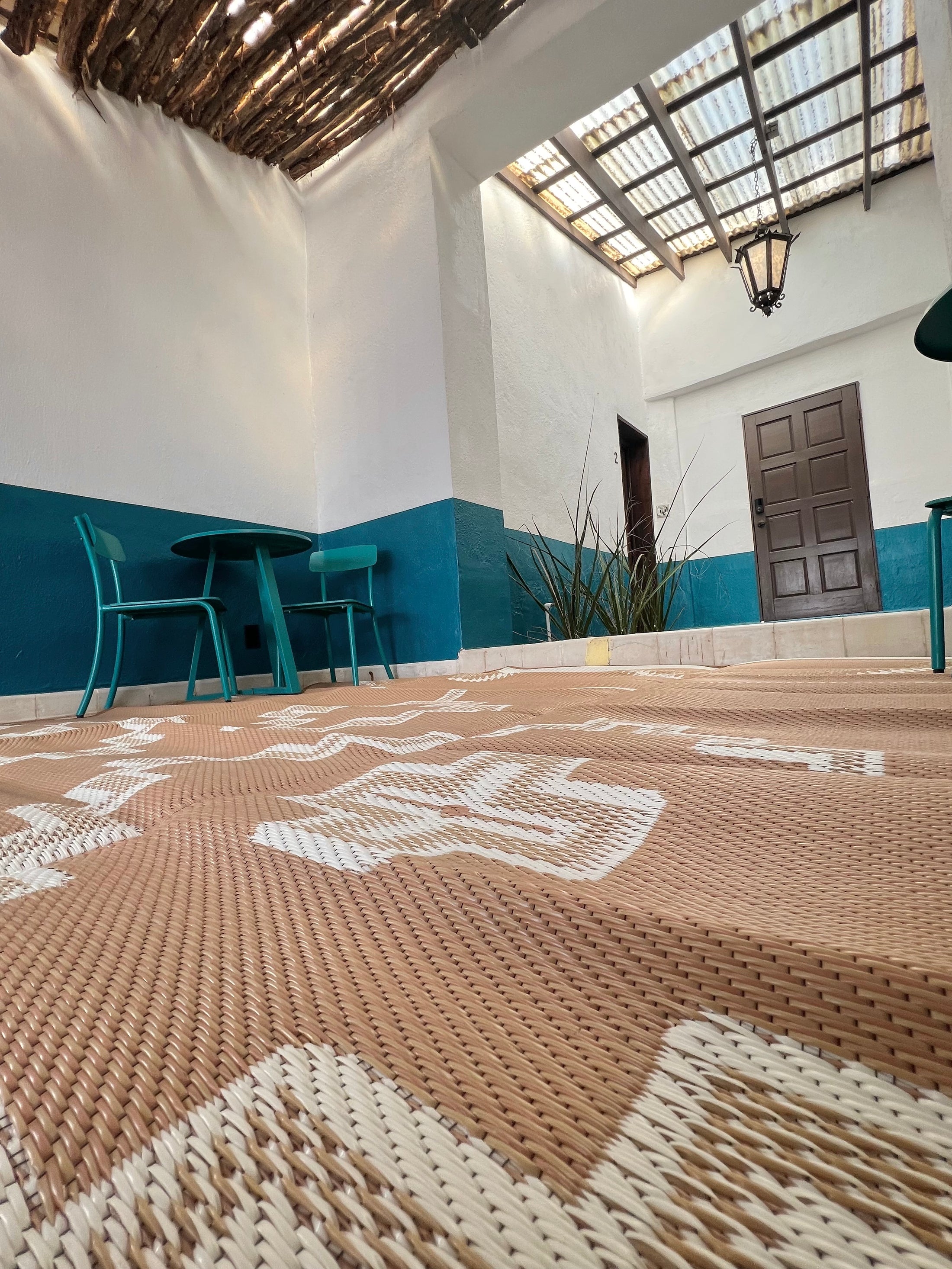 RANCH RUGS 9ft x 12ft ALPINE Tan + Ivory WesternGrande