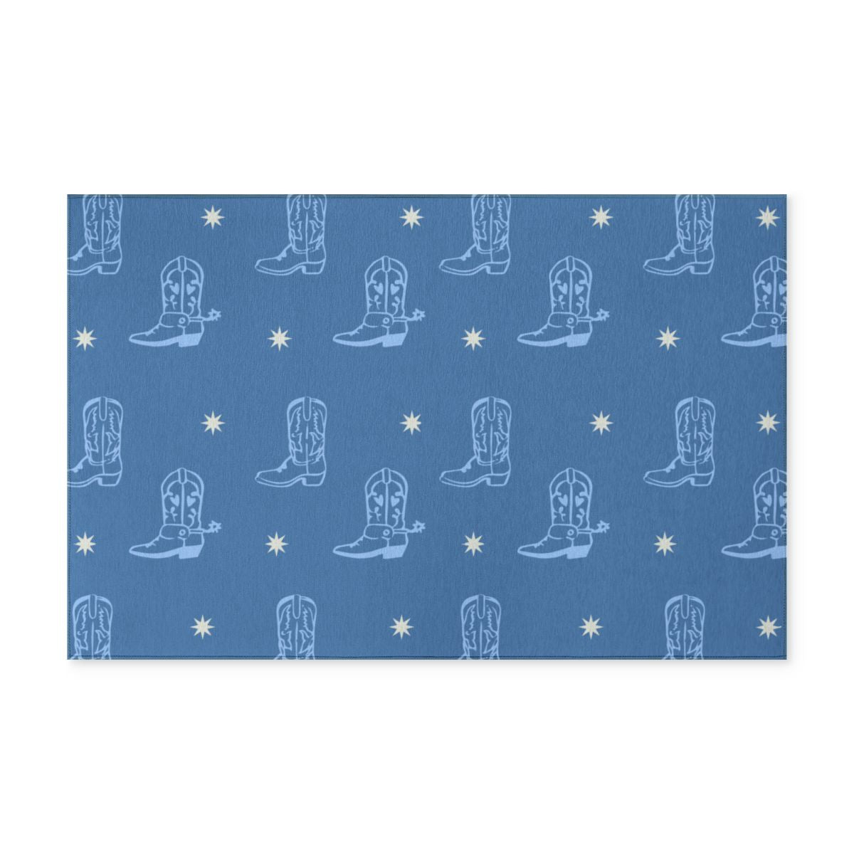 Denim + Sky - Boots Got The Blues - Indoor/Outdoor Washable Rug