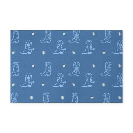 Denim + Sky - Boots Got The Blues - Indoor/Outdoor Washable Rug