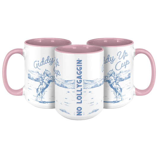 GIDDY UP CUP- PINK HANDLE