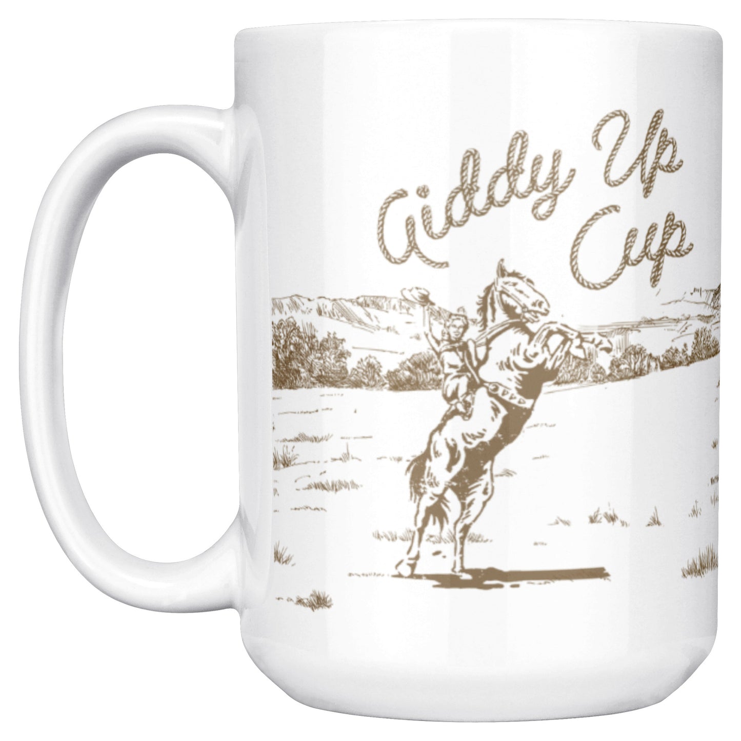 GIDDY UP CUP - BROWN + PINK