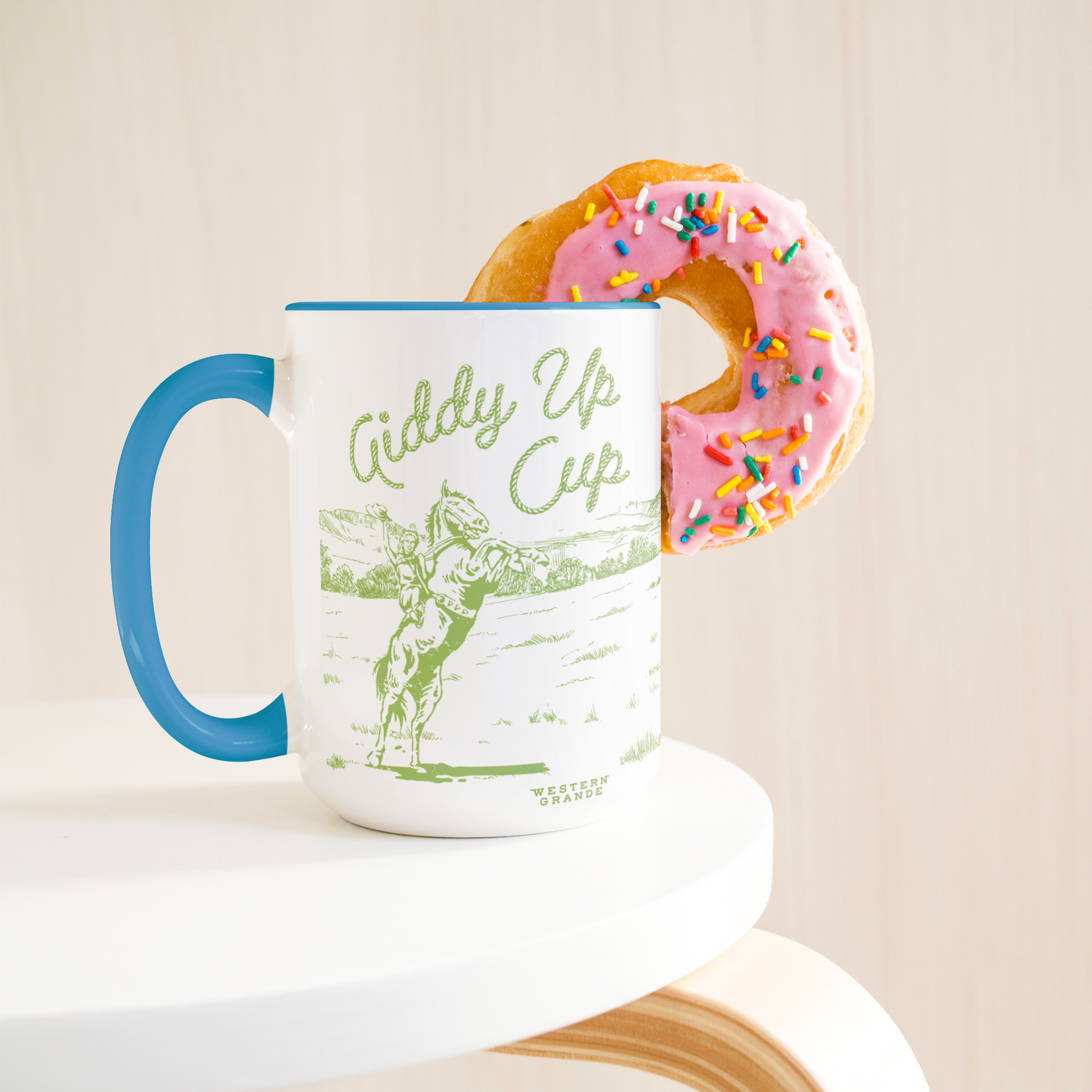 GIDDY_UP_CUP_-_Lime_Green__Orange__Blu_Lifestyle_Donut_LH_Mockup.png