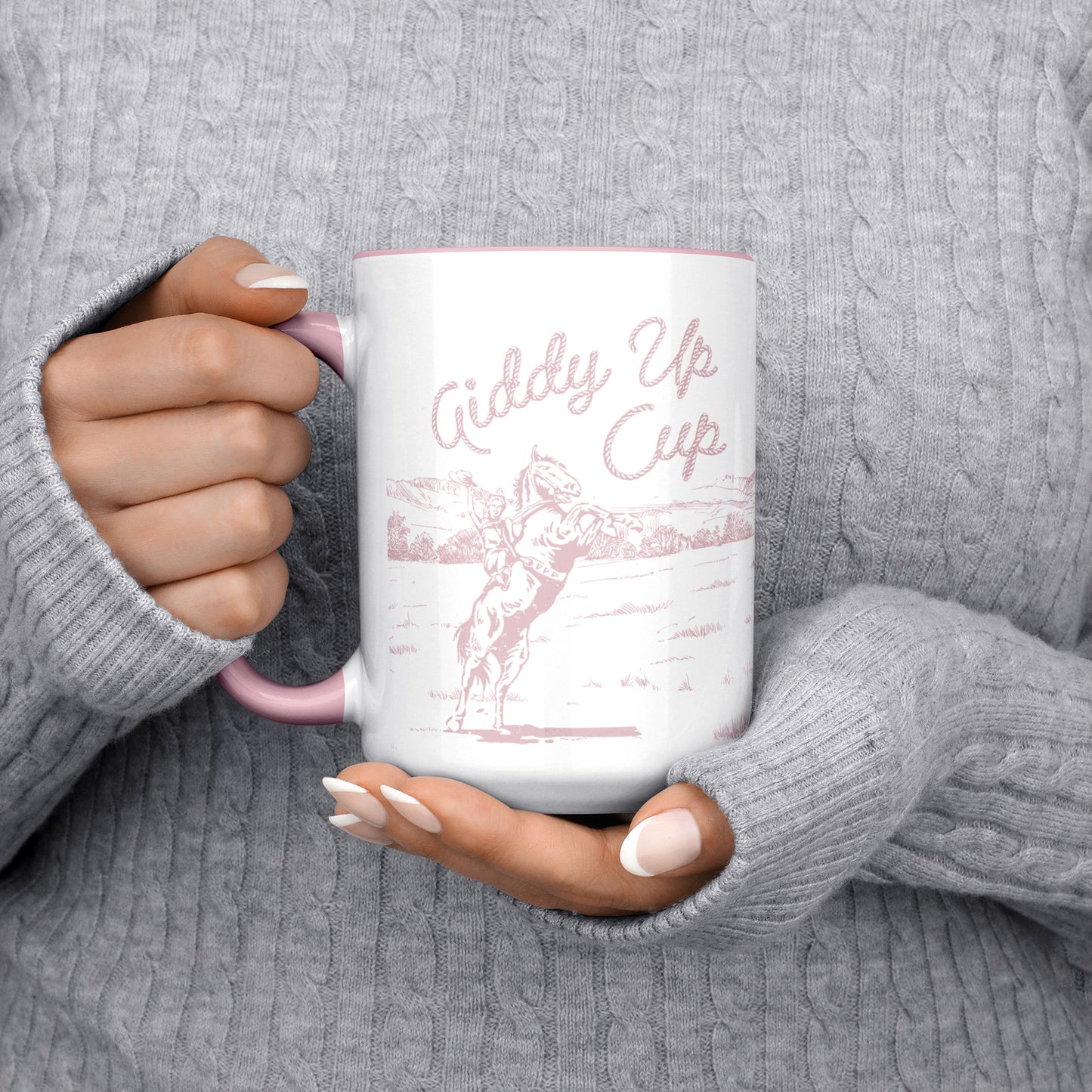 GIDDY UP CUP - Pink Handle - Pink