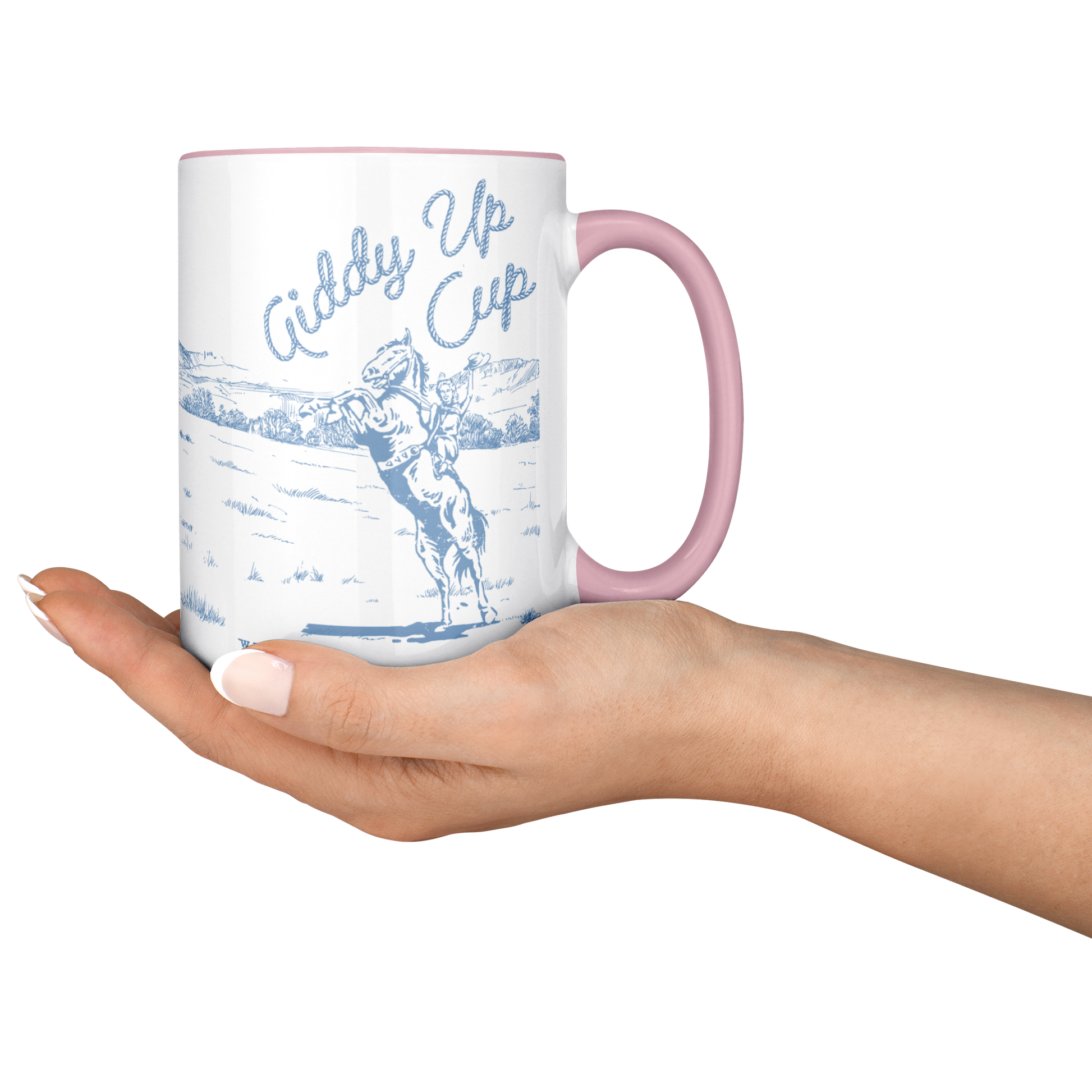 Giddy_Up_Cup_-_Blue__Purple_on_Pink_Lifestyle_RH_Serving_Mockup.png