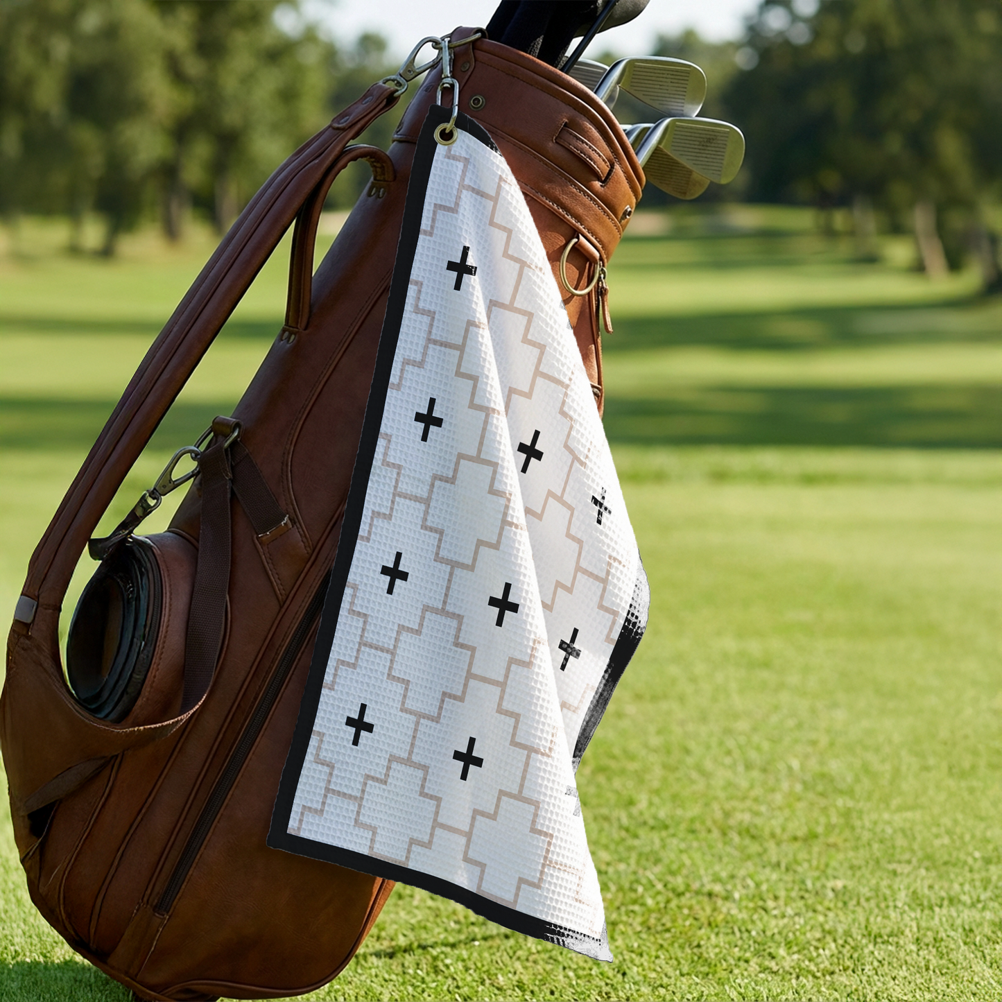 LAJITAS_-_Golf_Towel_-_Black_Standing_Bag_Lifestyle_Mockup.png_15882461