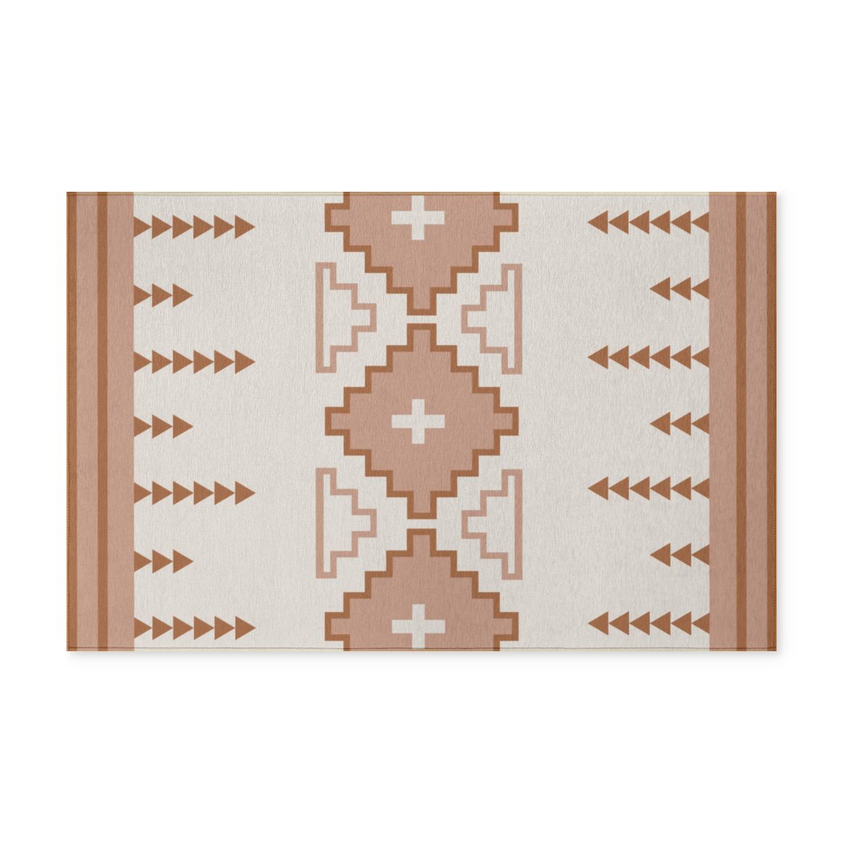 MARFA - Terracotta, Salmon + Rust - Southwestern INDOOR OUTDOOR Washable Rug —