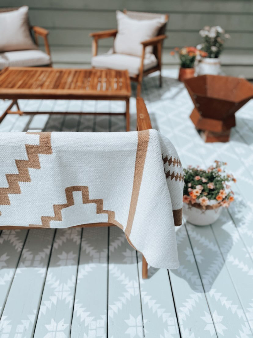 TAN ALPINE QUEEN THROW (Retired Product)