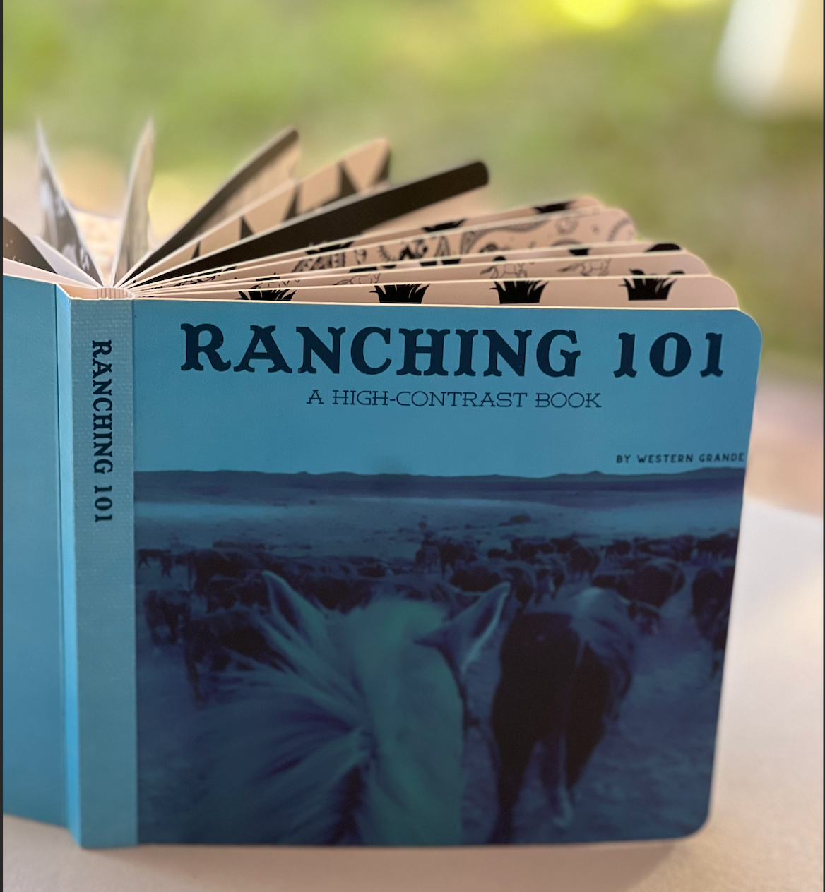 RANCHING 101 -- High Contrast Book for Babies